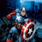 Marvel Captain America Portrait Galaxy S25 Kickstand Case